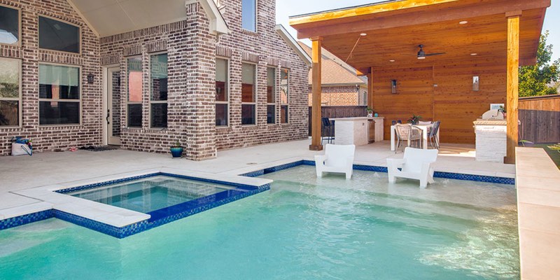 Inground pool installation University Park TX by Hoss Custom Pools